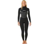 RIP CURL Womens Dawn Patrol 4/3 - Tuta Completa con Zip 2025, Nero/Nero/Multicolore, 10