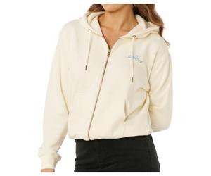 Rip Curl - Women's Lay Day Relaxed Zip Through - Felpa XL bianco/beige