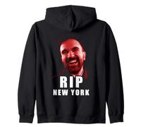 RIP New York - Zohran Mamdani Funny Graphic Felpa con Cappuccio