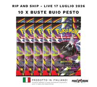 Rip&Ship LIVE 17/07 Pokemon Buio Pesto 10 Bustine ITA APERTE IN LIVE
