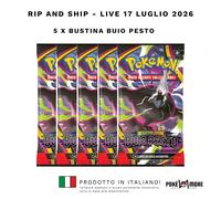 Rip&Ship LIVE 17/07 Pokemon Buio Pesto 5 Bustine ITA APERTE IN LIVE