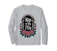 RIP to My 70's, Funny 80th Birthday 80 Years Old Maglia a Manica