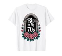 RIP to My 70's, Funny 80th Birthday 80 Years Old Maglietta