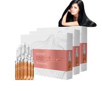 Ripara fiale per capelli danneggiati e secchi, siero intensivo con cheratina + pro-vitamina B5 per ridurre la rottura e le doppie punte, formula vegana senza solfati (3 scatole)