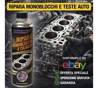 Ripara Monoblocco Testa Motore Auto Additivo Sigillante Antiperdite POWERTEC 500