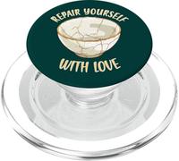 Riparati con amore Ceramica giapponese Kintsugi Art PopSockets PopGrip per MagSafe