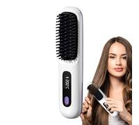 Riparato A Capelli Caldi - | Volumizzante Asciugacapelli Styler | Raddrizzamento Del Pettine | 3 Modalità Stiler Di Schermo Di Controllo Touch Senza Cordone Regolabile Per Il Salone Per Viaggi Per Via