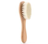 Riparato per capelli per bambini, spazzola per capelli da bambino 1,7x0,6 pollici di lana morbida per capelli con manico di faggio pettina