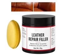 Riparatore Pelle per Divani Pasta Flessibile per Rimuovere con Spugna | Set Riparazione Divano in Pelle Ecologica per Divano Poltrona Giacca Auto Borsa Scarpe