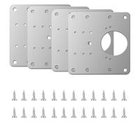Riparazione 12 pezze piastre per cerniere a vite mobili legno (90 x 90 mm)