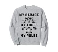 Riparazione Auto Divertente Meccanica Auto My Garage I Miei Strumenti Le Mie Regole Felpa