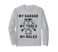 Riparazione Auto Divertente Meccanica Auto My Garage I Miei Strumenti Le Mie Regole Maglia a Manica