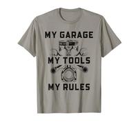 Riparazione Auto Divertente Meccanica Auto My Garage I Miei Strumenti Le Mie Regole Maglietta