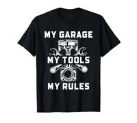 Riparazione Auto Divertente Meccanica Auto My Garage I miei strumenti Le mie regole Maglietta