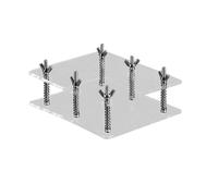 Riparazione Carte - Pressa Acrilica Trasparente, Strumento di Correzione Durevole, Blocco Per Lisciare Le Superfici, Trasparente Con Guarnizione Densa | Fissatore Carte Da Gioco Per D