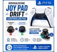 Riparazione Controller Joypad PS5 Drift sostituzione analogici TMR + thumbstick