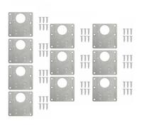 riparazione della cerniera, Piastra di fissaggio for riparazione cerniere for mobili in acciaio inox o ferro for armadi, cassetti, tavoli con viti(1pcs 0.7mm B)