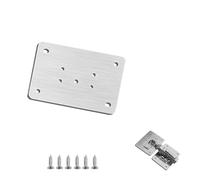 riparazione della cerniera, Piastra di riparazione cerniera in acciaio inox 90x50mm con viti confezione da 1/2/4/10(1pc B)