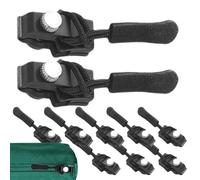 Riparazione Della Cerniera, Testa Della Cerniera - Tirazip Fisso Da 10 Pezzi,Cursore Di Ricambio, Sostituzione Fissa Della Per Giacca, Zaino, Bagaglio, Sacco A Pelo