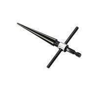 Riparazione Della Chitarra Kit Strumenti Per Alesatore Portatile Con Foro Per Perno Per Ponte Per Chitarra Manico In Acciaio A Forma Di T Conico 6 Smussi Scanalati Alesatura Trapano Per Falegname (Co