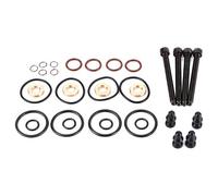 Riparazione della guarnizione dell'iniettore, ferro + gomma 4 set Kit di riparazione della guarnizione dell'iniettore del carburante Bullone del morsetto del gruppo di tenuta