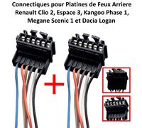 Spilla Scheda Connessione Riparazione Fascio Fanale Posteriore Pinze per Clio 2