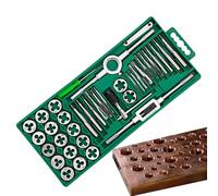 Riparazione filettature - set di punte per metallo, set di tagliafili da 33 cm - 40 pezzi. Set di maschi e filiere metrici con maschio e filiera, utensile per filettatura per riparazioni, filettature