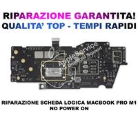 ✅ RIPARAZIONE LOGIC BOARD 820-02020 Apple Macbook Pro A2338 CPU M1✅