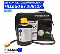Riparazione Pneumatici Kit Gonfia e Ripara by Dunlop per HYUNDAY Trajet 620ml