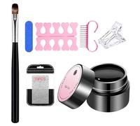 Riparazione unghie rotte, kit gel colla, design compatto con pinzette a pennello, pratico per la cura della manicure, accessorio di bellezza, gel rinforzante affidabile per le donne Unghie