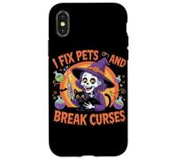 Riparo gli animali domestici e rompo le maledizioni - Divertente Halloween veterinario per Pet Love Custodia per iPhone X/XS