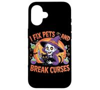 Riparo gli animali domestici e rompo le maledizioni - Divertente Halloween veterinario per Pet Love Custodia per iPhone 16