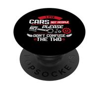 Riparo le auto, non le persone, per favore, non confondete il ragazzo delle due auto PopSockets PopGrip Adesivo