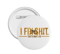 Riparo le cose, ecco cosa faccio. Spille/Distintivi per cappelli, zaini e vestiti, 5 pezzi L