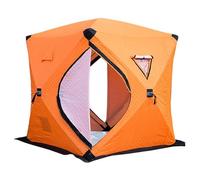 Riparo per pesca sul ghiaccio isolato pop-up, per 3-5 persone, portatile, stile Hub, con borsa per il trasporto, tenda termica impermeabile