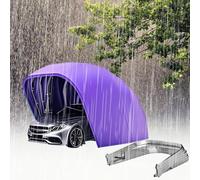 Riparo portatile per auto, con telaio in acciaio inox, protezione per tutte le condizioni atmosferiche, per veicoli, barche, moto e attrezzi da giardino