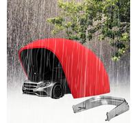 Riparo portatile per auto, con telaio in acciaio inox, protezione per tutte le condizioni atmosferiche, per veicoli, barche, moto e attrezzi da giardino
