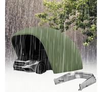 Riparo portatile per auto, con telaio in acciaio inox, protezione per tutte le condizioni atmosferiche, per veicoli, barche, moto e attrezzi da giardino