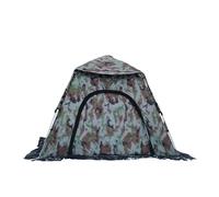 Riparo portatile, Tenda automatica in cotone for pesca sul ghiaccio singola for caldo Tende da campeggio all'aperto turistiche antipioggia Rifugio for la(Green)