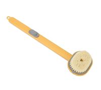 Ripassa a Spazzolatura a Secco, Pennello Bagno a Manico Lungo la Spazzola a Manico Lungo per Doccia Setole Morbide Pulsante Rimovibile Spazzola Bagno per Bagno per Bagno (YELLOW)