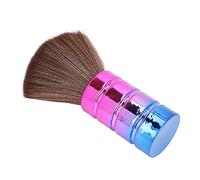 Ripasso da Spolverino Al Collo in Nylon Ergonomico - Strumento di Pulizia dei Capelli Setole Morbide con Placcatura Oro Elettroplata per Tagli di Capelli da Barbiere e Uso del Salone