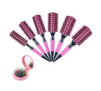 Ripasso per capelli a setole a barra rotonda termica per donne e uomini - acconciatura professionale per asciugare il massaggio del cuoio capelluto d