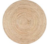 Ripaz Hand Braided Natural Jute Rug Handmade Round Area Rug for Home Decor (60 x 60 cm)