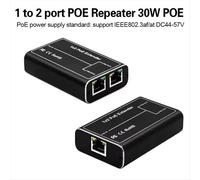 Ripetitore switch di rete Gigabit POE Extender 2 porte 100/1000M 30W IEEE802.3af/At Plug&Play per switch PoE NVR IP Camera