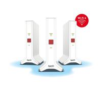 FRITZ!Mesh Set 2700 (set da 3) | Wi-Fi 7 ultraveloce fino a 6.500 Mbit/s | Copertura Wi-Fi 5-7 stanze | Ideale per router o modem in fibra ottica (ONT) | Configurazione semplice | Prodotto in Europa