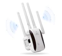 Ripetitore WiFi 1200Mbps,Ultime ricerche e sviluppo，Range Extender Wifi 5G + 2.4G Amplificatore Segnale WiFi,Segnale Copertura 200 ㎡,Ripetitore Potente per Casa e Ufficio (4 Antenne)