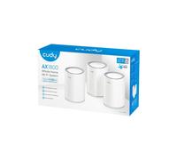 Cudy M1800 Pack de 3 Sistemas WiFi 6 Mesh AX1800 Dual Band - 1201Mbps en 5GHz 574Mbps en 24GHz - 1x Puerto LAN 1000/100/10Mbp