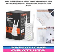 Ripetitore WiFi e Punto di Accesso, Velocità Singola Banda 300 Mbps compatibile