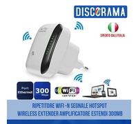 RIPETITORE WIFI -N SEGNALE HOTSPOT WIRELESS EXTENDER AMPLIFICATORE ESTENDI 300MB