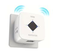 Ripetitore WiFi potente, amplificatore WiFi, copre fino a 120 m², extender Wi-Fi, elimina zone morte, compatibile con tutte le scatole internet (spina UE)